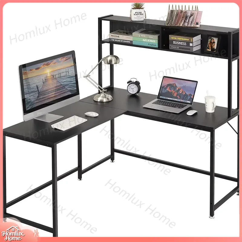 Desk Setup L Shaped - Bureau de jeu robuste avec éclairage