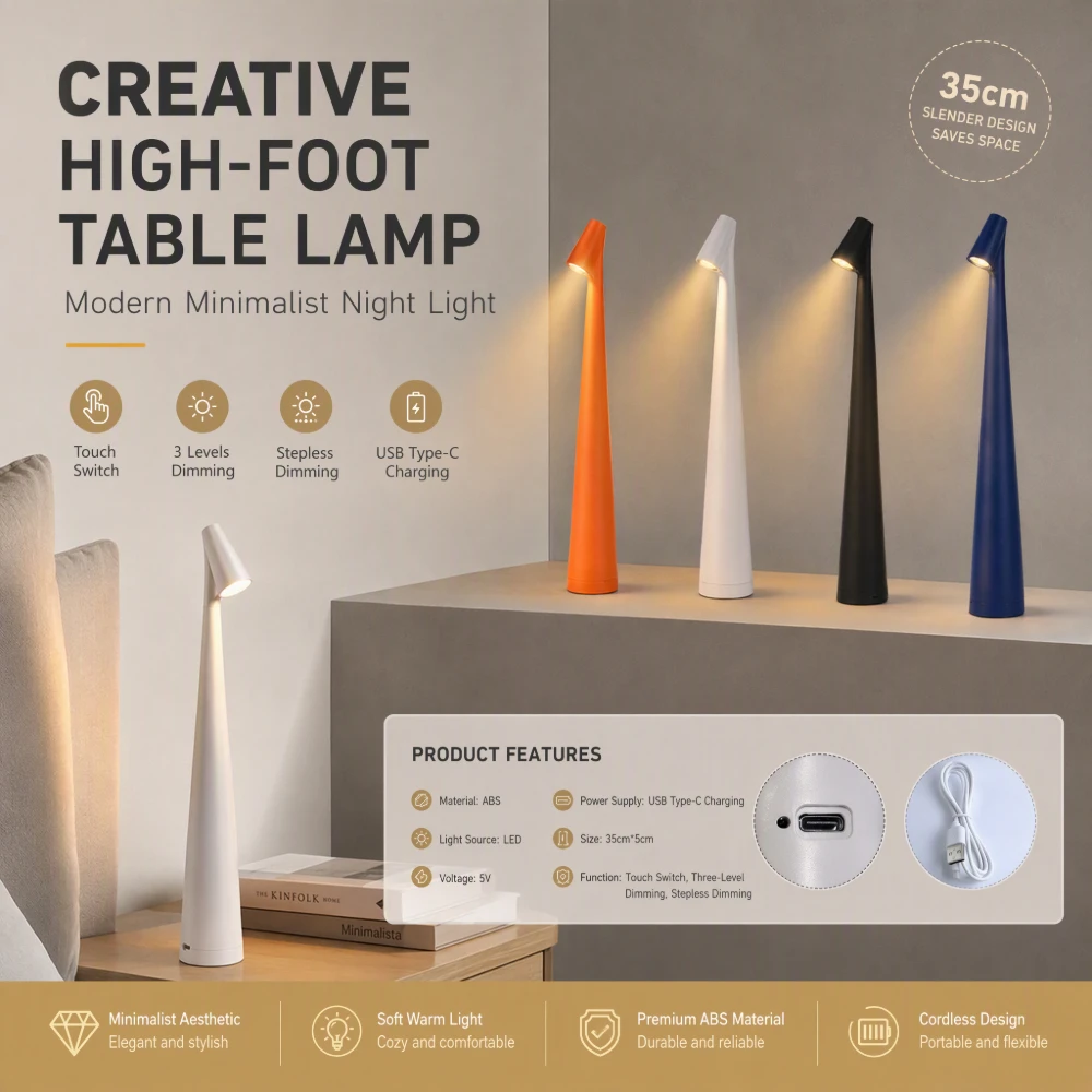 Lampe de table à LED, recharge - Desk Setup Minimalist avis et prix