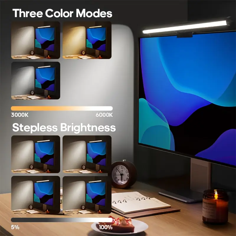 Lampe de bureau LED USB, lumiè - Desk Setup Lamp avis et prix